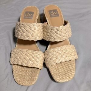 DV by Dolce Vita Cream Woven Sandals
